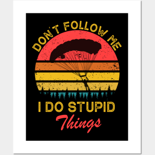 Don't Follow Me I Do Stupid Things Posters and Art